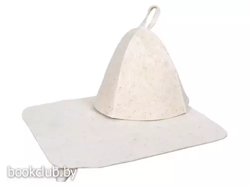 Набор для бани HOT POT, 2 предмета (коврик, шапка)