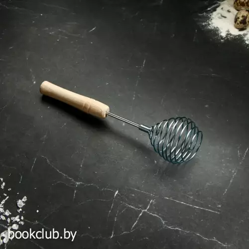 Венчик для взбивания с деревянной ручкой «Шар», 26 см