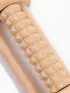 Массажер для ног с шипами, деревянный, роликовый, 1 ряд, 14.5×7.8×4.5 см