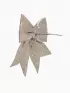 Елочная игрушка «Зимнее волшебство. Бант» пластик, 20×18 см, бежевый