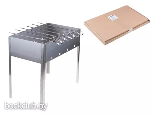 Мангал сборный «Эконом» с шампурами (Размер: 40х25х40 см)