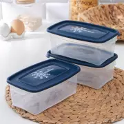 Набор контейнеров для заморозки продуктов 1л, 3 шт., 1л 18,5х11х7см «Морозко», цвет МИКС