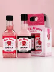 Подарочный набор косметики GRL BOSS, гель для душа виски 250 мл и соль для ванны 300 г, Чистое счастье