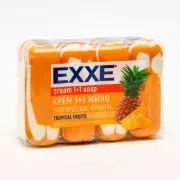 Туалетное мыло косметическое EXXE 1+1 «Тропические фрукты» 4 шт.*75 г