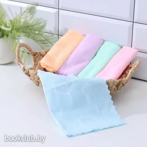 Набор салфеток для уборки, 30х30 см, микрофибра, 160 г, 5 шт., МИКС