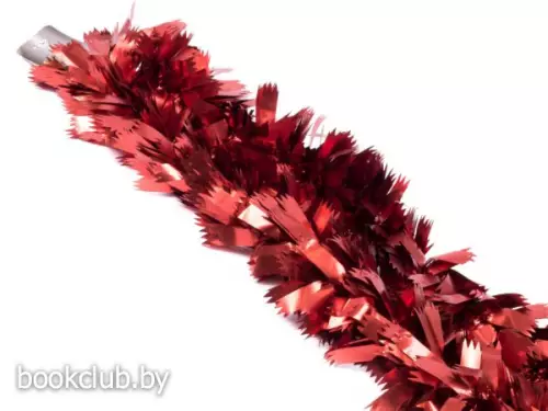 Елочная мишура красная 2 м (арт. 92250)