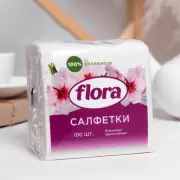 Салфетки бумажные, 24×24 см, 100 шт., белые