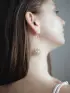 Серьги висячие «Шар плетёный», белые в золоте, 6.5 см