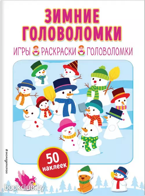 Зимние головоломки (+ наклейки)