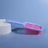 Расческа массажная, широкая, вентилируемая, 8,5 х 20,5 см, PVC коробка, цвет голубой/розовый