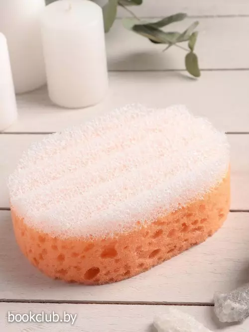 Губка для тела массажная «Эмоция», 13×8.5×5 см см, МИКС