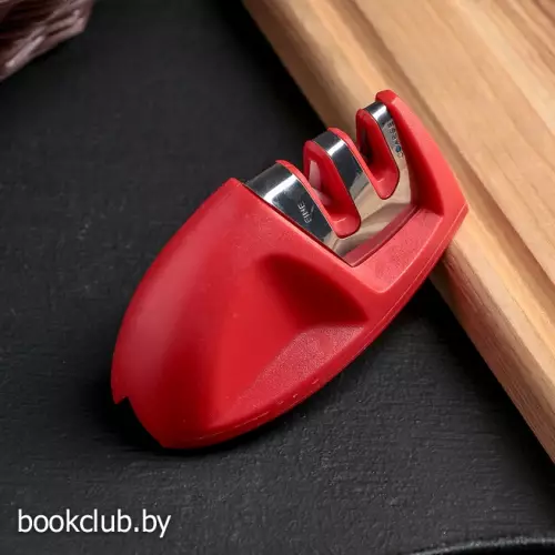 Точилка для ножей с полировкой, 10×6×4 см, цвет МИКС