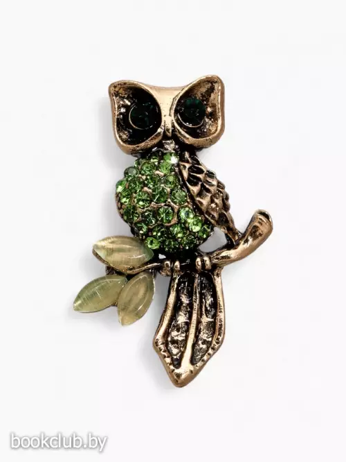 Брошь «Сова на ветке»