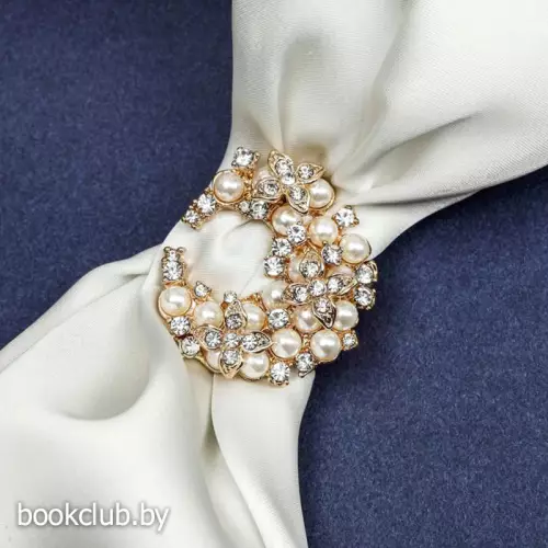 Зажим для платка «Жемчужное соцветие»