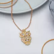 Кулон «Сова» ажурная, цвет в золоте