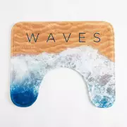 Коврик для ванной «Этель» Waves, 50×40 см, велюр