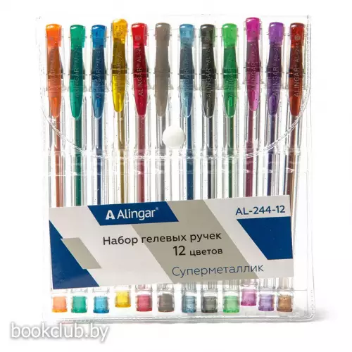 Набор гелевых ручек «Металлик», 12 цветов