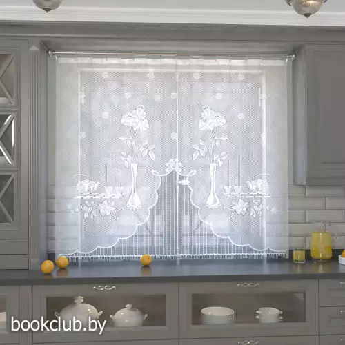 Гардина для кухни «Букет»