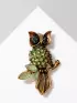 Брошь «Сова на ветке»