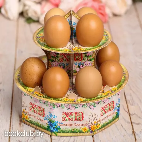 Подставка Пасхальная на 12 яиц «Цветочная» 