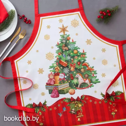 Фартук «Этель: Новогодняя сказка», 65 × 60 см, 100 % хлопок, саржа, 190 г/м²