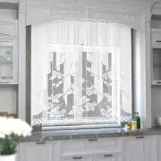 Гардина для кухни «Цветочная волна»