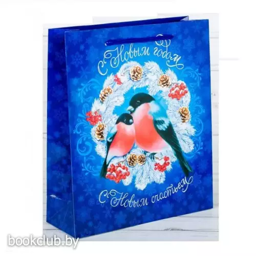 Пакет ламинированный вертикальный «Морозное счастье», 31х40х9 см