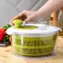 Овощерезка универсальная Доляна Fresh cook, 7 насадок, центрифуга для зелени, белая, зеленая