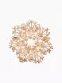 Брошь с жемчугом «Снежинка»