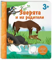 Зверята и их родители. Книга с секретными картинками (картон)