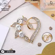 Брошь «Сердце» в ягодах