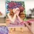 Алмазная мозаика на подставке «Девочка», 13 х 19 см. Набор для творчества