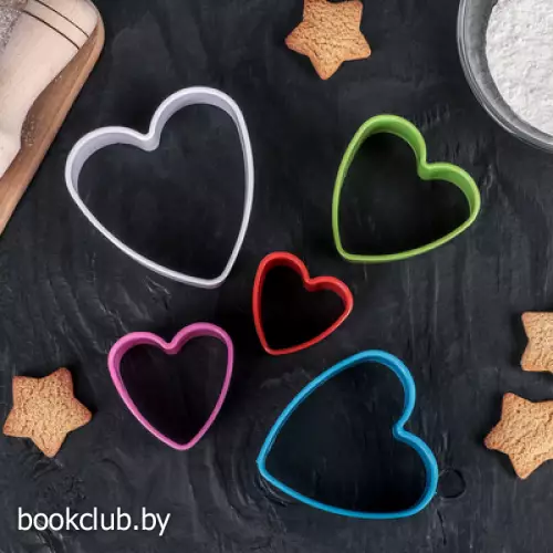 Набор форм для печенья «Сердце», 5 шт.