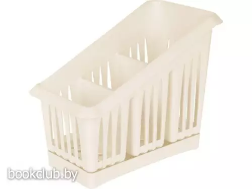 Сушилка для столовых приборов, 200х120х160 мм., молочный туман, PLAST TEAM