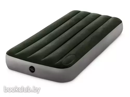 Надувной матрас Jr. Twin Downy, 76х191х25 см, встроенный ножной насос, INTEX