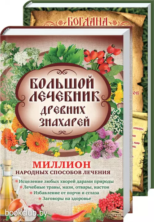 Комплект: Бабушкин лечебник. Миллион исцеляющих секретов и рецептов народных знахарей + Большой лечебник древних знахарей