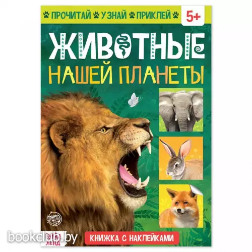 Книжка с наклейками «Животные нашей планеты», 16 стр.