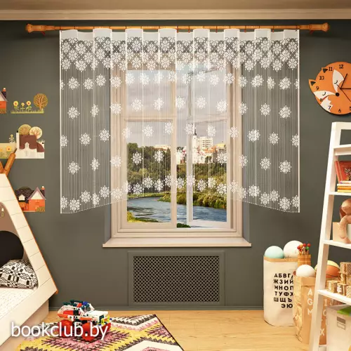 Гардина «Цветочный орнамент»