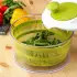 Овощерезка универсальная Доляна Fresh cook, 7 насадок, центрифуга для зелени, белая, зеленая