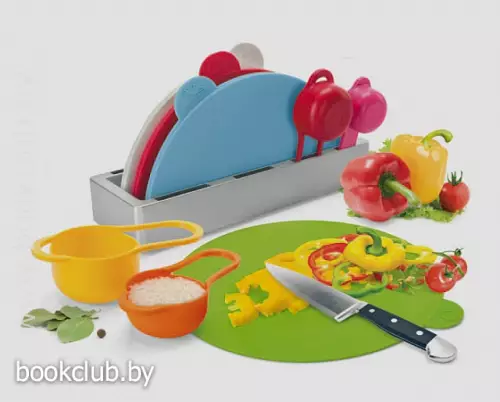 Набор складных разделочных досок с мерными емкостями и подставкой «ВОСХОД» Набор складных разделочных досок с мерными емкостями и подставкой «ВОСХОД»