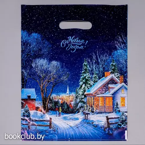 Пакет с вырубной ручкой «Снежная дорожка» (30х40 см)