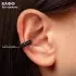 Серьга кафф «Кругляшки», цвет черный