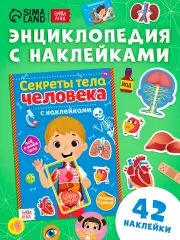 Наклейки «Секреты тела человека», 16 стр.