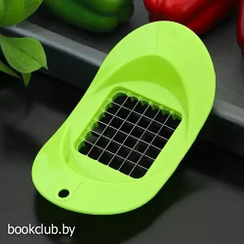 Овощерезка - винегретница Доляна «Кубик», 19 см, с ручками, МИКС