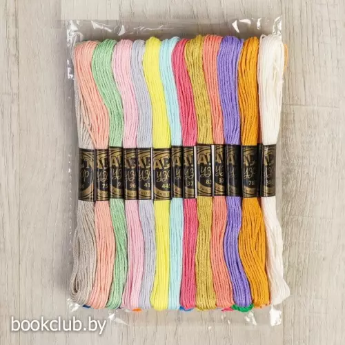 Набор ниток мулине №2-6, 24 шт, 8±1м