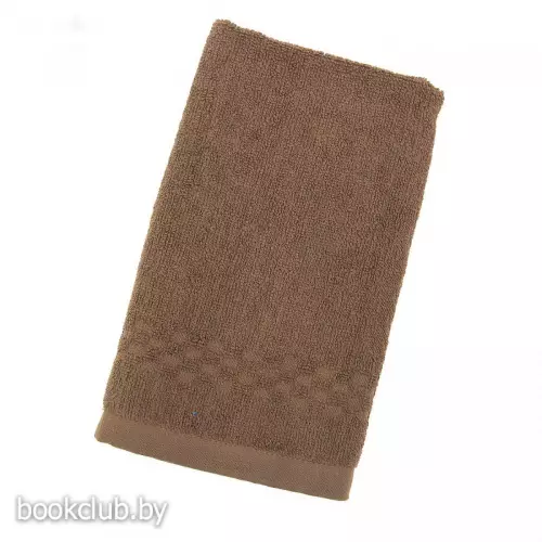 Полотенце Колориста однотонное, табачный , 40х70 см