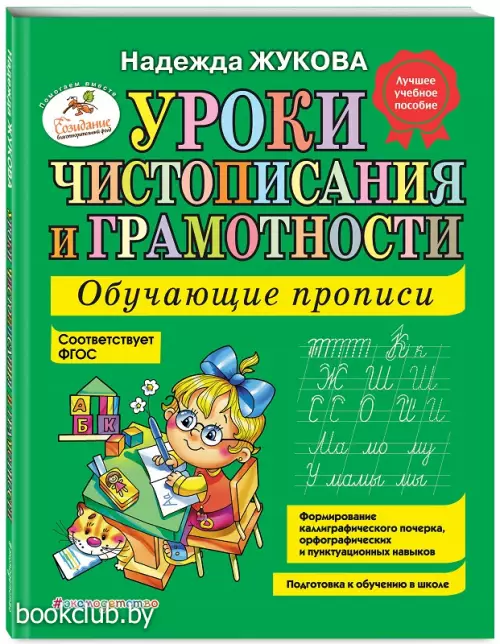 Уроки чистописания и грамотности: обучающие прописи