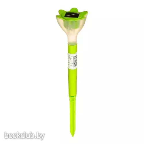 Фонарь садовый на солнечной батарее «Цветок зеленый»