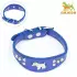 Ошейник-селедка со щенком, 29-32 х 2,5 см, искусственная кожа, синий