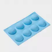 Уценка! Форма силиконовая для выпечки «Полусфера», 28х16,5 см, 8 ячеек, d=5,5 см